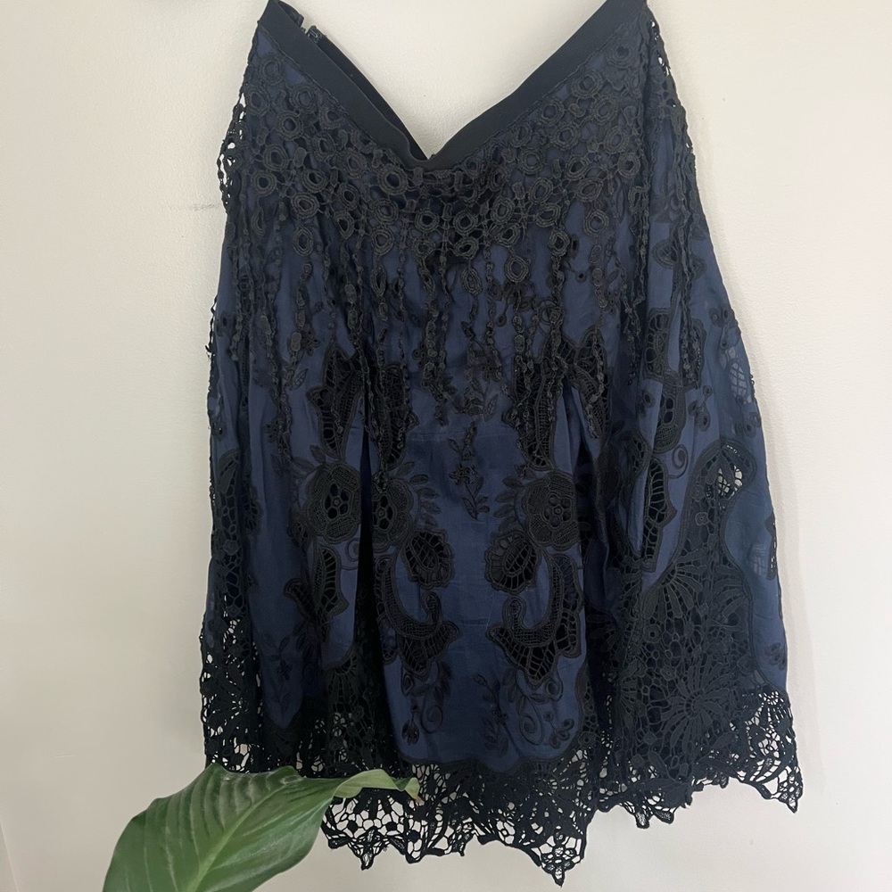 New with tags Elegant Black Lace Skirt